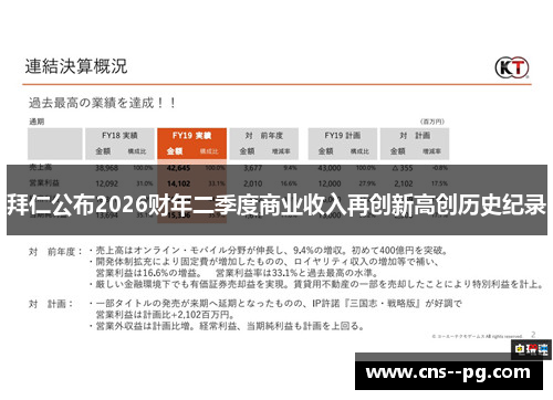 拜仁公布2026财年二季度商业收入再创新高创历史纪录